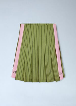 Stine Goya x Umbro Windbreaker Pleated Skirt Green stu0261005