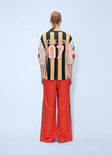Striped Logo Motif T-Shirt Stine Goya x Umbro Striped Logo Motif T-Shirt Yellow stu0261006