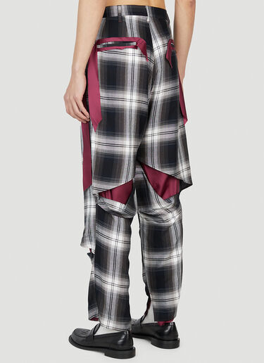 Wide Slash Pants Sulvam Wide Slash Pants Black sul0152007