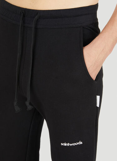 Logo Embroidery Track Pants Saintwoods Logo Embroidery Track Pants Black swo0149001