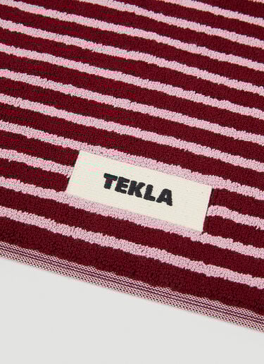 세일러 스트라이프 목욕 매트 Tekla 세일러 스트라이프 목욕 매트 버건디 tek0351014