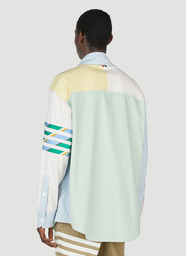 4 Bar Shirt Jacket Thom Browne 4 Bar Shirt Jacket Green thb0151028
