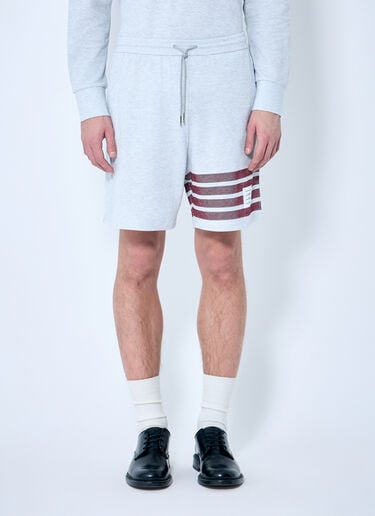 Thom Browne 四杠棉质短裤 灰色 thb0158003