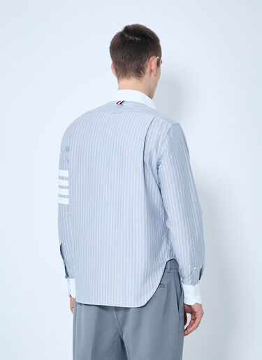 Striped Cotton Shirt Thom Browne Striped Cotton Shirt Navy thb0159003