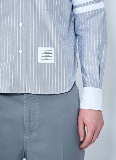 Thom Browne Striped Cotton Shirt Navy thb0159003