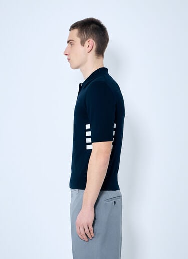 Thom Browne 针织短袖橄榄球球衣上衣 藏蓝色 thb0159006
