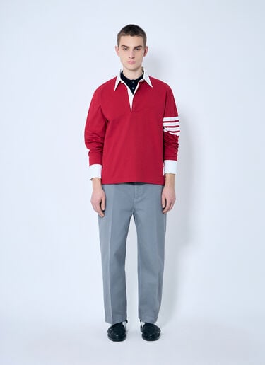 Rugby Jersey Long Sleeve Top Thom Browne Rugby Jersey Long Sleeve Top Red thb0159007