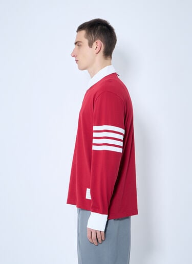 Rugby Jersey Long Sleeve Top Thom Browne Rugby Jersey Long Sleeve Top Red thb0159007