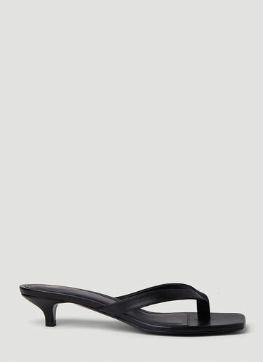 Flip Flop Kitten Heels TOTEME Flip Flop Kitten Heels Black tot0251001