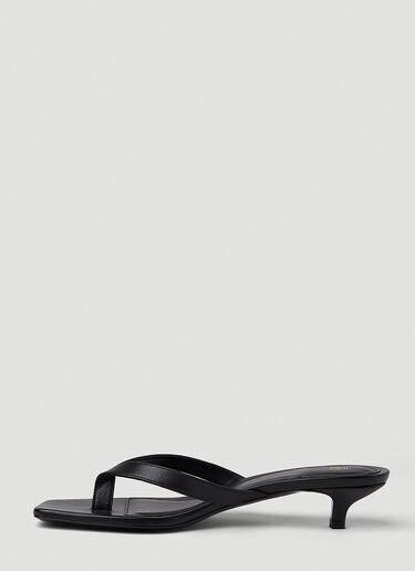 Flip Flop Kitten Heels TOTEME Flip Flop Kitten Heels Black tot0251001