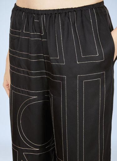 Monogram Pants TOTEME Monogram Pants Black tot0251009