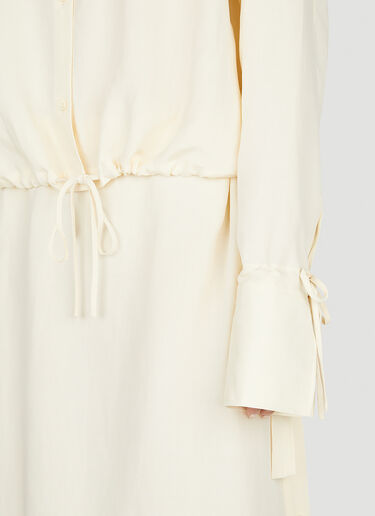 TOTEME Drawstring Shirt Cream tot0252014