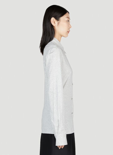 TOTEME 슬림 버튼드 셔츠 그레이 tot0253018