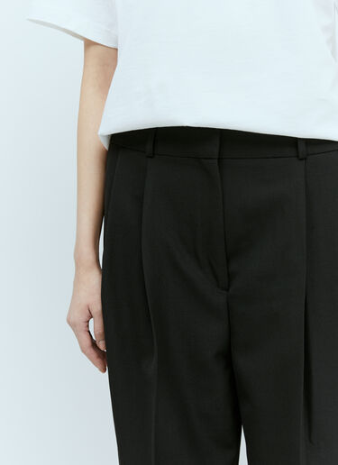 Double-Pleated Tailored Pants TOTEME Double-Pleated Tailored Pants Black tot0255012
