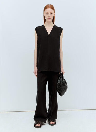 Fluid Drawstring Pants TOTEME Fluid Drawstring Pants Black tot0256008