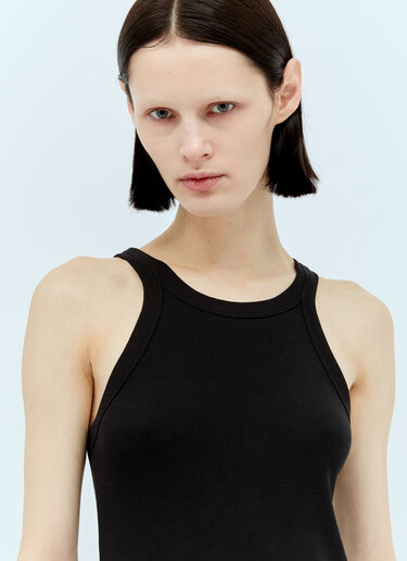 Curved Rib Tank Dress TOTEME Curved Rib Tank Dress Black tot0257022