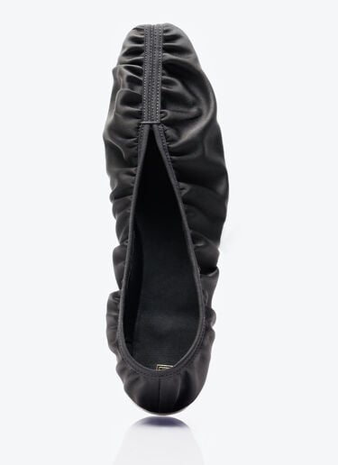 The Gathered Flats TOTEME The Gathered Flats Black tot0257037