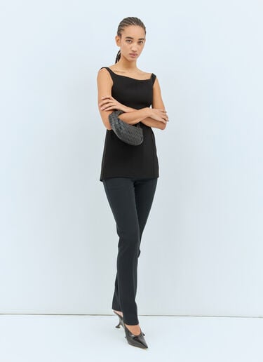 TOTEME Low-Waist Slim Pants Black tot0258001