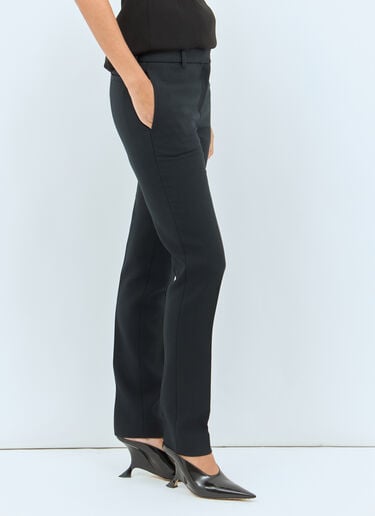 TOTEME Low-Waist Slim Pants Black tot0258001