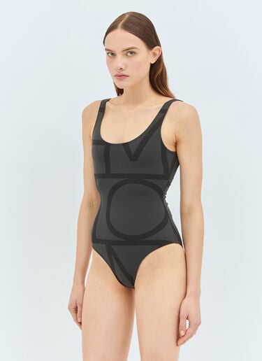 Monogram Swimsuit TOTEME Monogram Swimsuit Black tot0259009