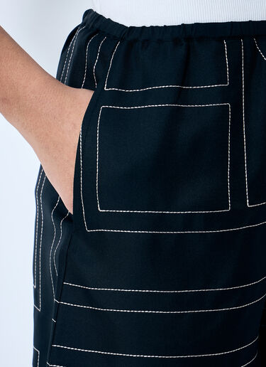 Monogram Silk Shorts TOTEME Monogram Silk Shorts Black tot0259014