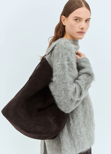 Belted Suede Tote Bag TOTEME Belted Suede Tote Bag Brown tot0259018