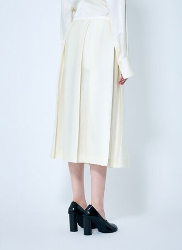 TOTEME Wool Silk Twinflower Skirt Cream tot0259036
