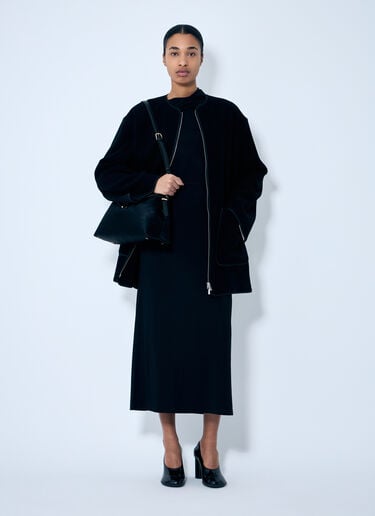 TOTEME Felted Wool-Blend Jacket Black tot0259039