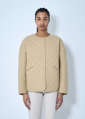 TOTEME Quilted Jacket Beige tot0260009