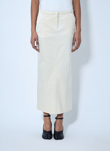 Cotton-Blend Midi Skirt TOTEME Cotton-Blend Midi Skirt Beige tot0260021