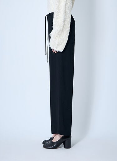TOTEME Woven Drawstring Pants Black tot0260023