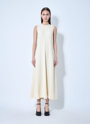 Woven Striped Dress TOTEME Woven Striped Dress Beige tot0260024