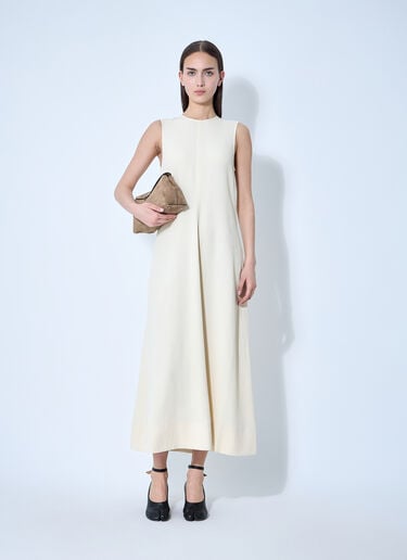 Woven Striped Dress TOTEME Woven Striped Dress Beige tot0260024
