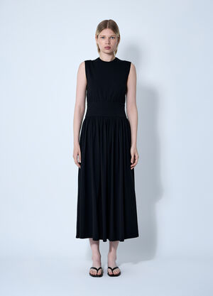 TOTEME Sleeveless Cotton Tee Dress Black tot0261011
