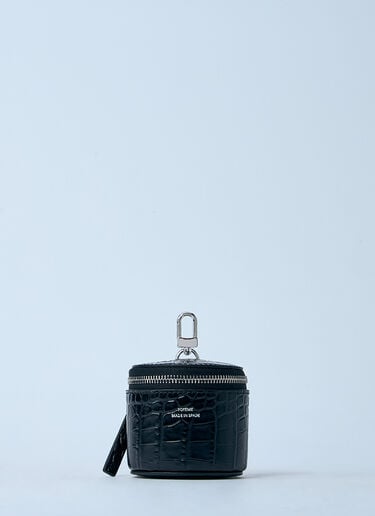 TOTEME Croc-Embossed Jewelry Box Black tot0261032