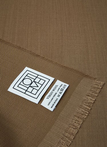 TOTEME Light Wool Scarf Camel tot0261047