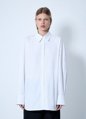 TOTEME Raw Raglan Shirt White tot0261065