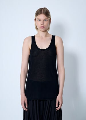 TOTEME Knit Tank Top Black tot0261066