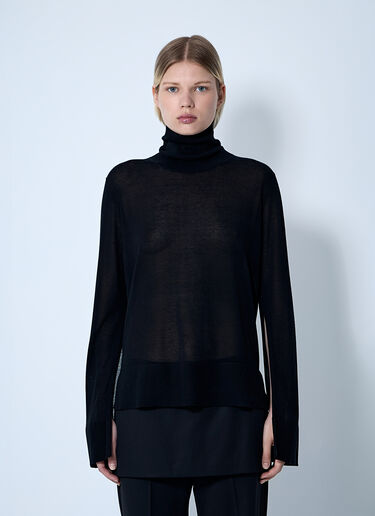 TOTEME Slit Sleeve Turtleneck Black tot0261068