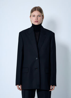 TOTEME Raw Lapel Jacket Black tot0261072