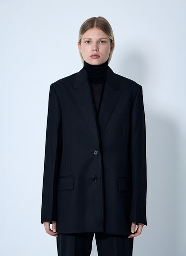 TOTEME Raw Lapel Jacket Black tot0261072