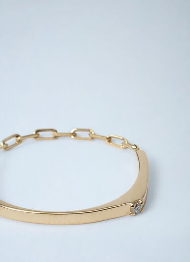 TOTEME Diamond Chain Ring Gold tot0261078