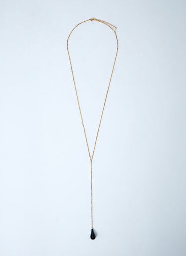 オニキス ドロップネックレス TOTEME オニキス ドロップネックレス ブラック tot0261081