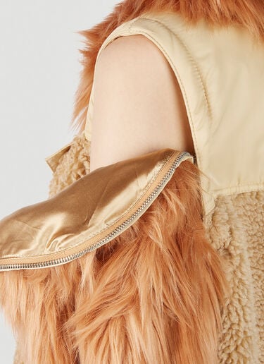 Faux-Fur Sleeve Jacket UGG x Feng Chen Wang Faux-Fur Sleeve Jacket Beige ufc0251002
