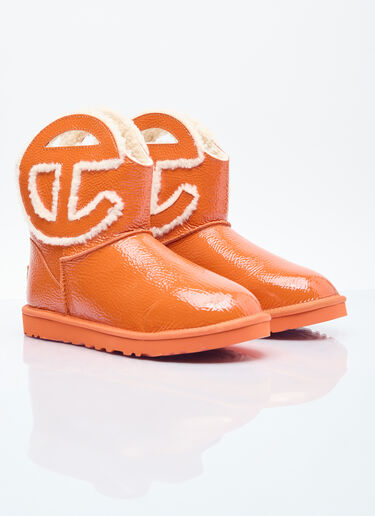 UGG x Telfar 로고 미니 주름진 부츠  오렌지 ugt0354018