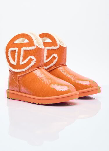 로고 미니 주름진 부츠 UGG x Telfar 로고 미니 주름진 부츠 오렌지 ugt0354018