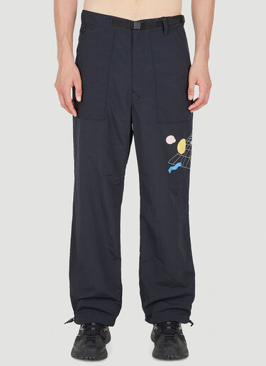 UNDERCOVER Graphic Print Shell Track Pants Black und0148015