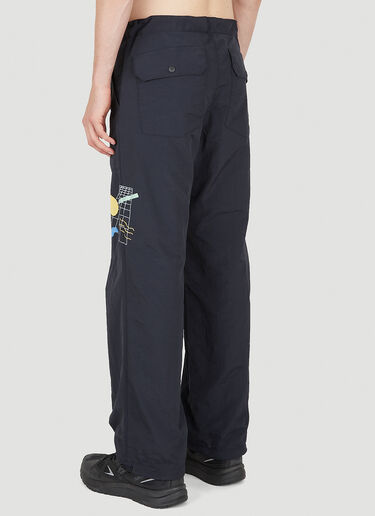UNDERCOVER Graphic Print Shell Track Pants Black und0148015