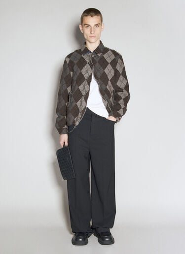 Argyle Wool Jacket UNDERCOVER Argyle Wool Jacket Brown und0154003