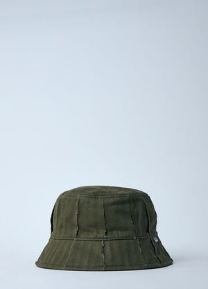 Vans 양면 로고 모티프 버킷 햇  그린 van0160013